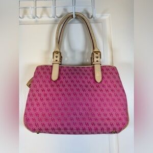 Dooney & Bourke Fuschia Signature Vintage Satchel Bag NWT #CL-125